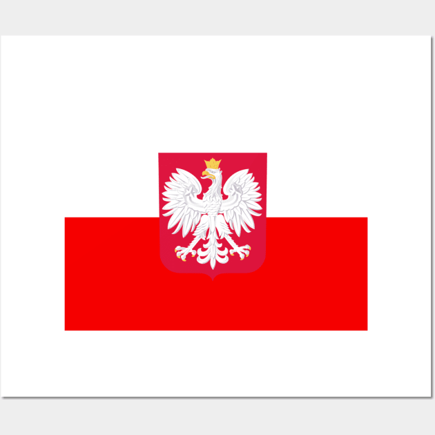 Poland coat of arms flag Wall Art by AidanMDesigns
